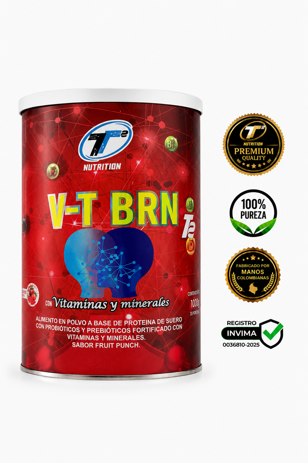 V-T BRN T2 (Vita BRN) — 30 cápsulas · 870 mg c/u